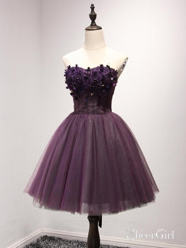 Deep deals purple dress