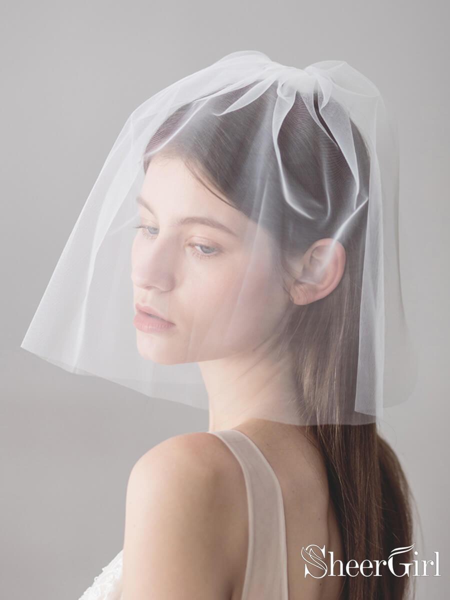 Ivory Tulle Wedding Veils Bridal Cathedral Veil ACC1045 – SheerGirl