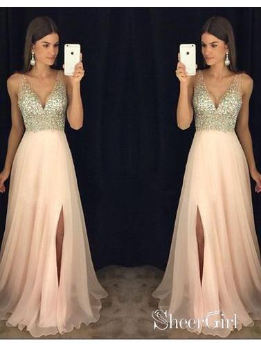 Blush formal dresses outlet long