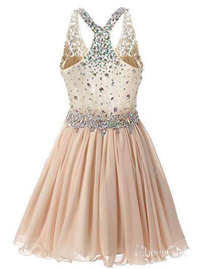 Rhinestone Beaded Prom Dresses with Short Sleeves Plus Size Cheap Prom –  QueenaBridal