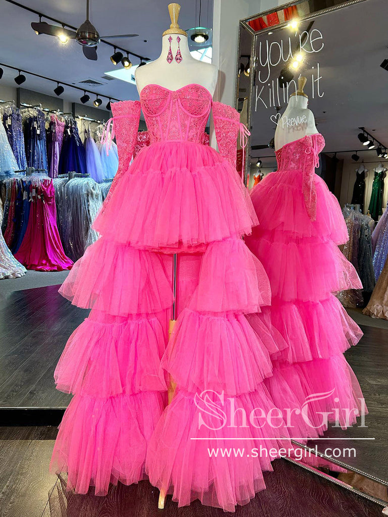 Strapless Puff Sleeve Mermaid Bridal Dress – StyleMissus