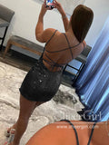 Sequins Cocktail Dress Backless Sequins Sparkly Short Prom Dress Mini Homecoming Dress ARD3153-SheerGirl