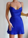 Simple Satin Short Prom Dress Mini Homecoming Dress Cocktail Dress ARD3150-SheerGirl