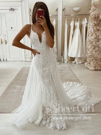 Rustic Wedding Dress, Boho Wedding Dresses   – tagged  spaghetti-strap – SheerGirl