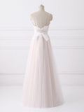 A-line Spaghetti Strap Sweetheart Neck Lace Cheap Wedding Dresses SWD0034-SheerGirl