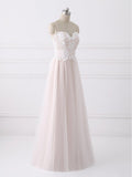 A-line Spaghetti Strap Sweetheart Neck Lace Cheap Wedding Dresses SWD0034-SheerGirl