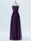 A-line Strapless Sweetheart Neck Chiffon Cheap Bridesmaid Dresses APD2869