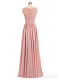 A-line V-neck Chiffon Long Bridesmaid Dresses,Cheap Dresses for Bridesmaid APD2827-SheerGirl