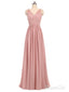 A-line V-neck Chiffon Long Bridesmaid Dresses,Cheap Dresses for Bridesmaid APD2827