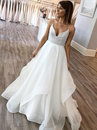 Simple Champagne Tulle Ball Gown Wedding Dresses Plus Size Bridal
