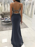 Beaded Long Mermaid Prom Dresses for Women Backless Evening Gowns APD3374-SheerGirl