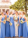 Blue Mismatched Bridesmaid Dresses Long Maxi Chiffon Cheap Bridesmaid Dresses ARD1140-SheerGirl