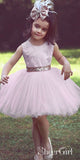 Blush Pink Toddler Flower Girl Dresses with Sparkly Bow ARD1761-SheerGirl