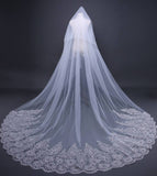 Cathedral Veils Beaded Lace Long Wedding Veil ACC1075-SheerGirl