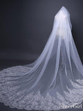 Cathedral Veils Beaded Lace Long Wedding Veil ACC1075-SheerGirl