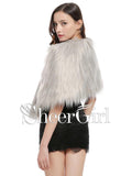 Cheap Faux Fur Bridal Wraps Shrugs Winter Wedding Wrap WJ0005-SheerGirl