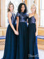 Cheap Navy Bridesmaid Dresses,Long Mismatched Bridesmaid Dresses APD3163