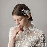 Crystal Sprig Bridal Hair Comb with Pearls ACC1126-SheerGirl