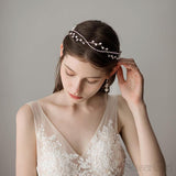 Crystals Bridal Headband with Pearls ACC1090-SheerGirl