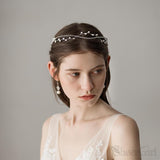 Crystals Bridal Headband with Pearls ACC1090-SheerGirl