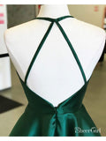 Dark Green Homecoming Dresses Open Back Cheap Short Prom Dresses ARD1319-SheerGirl