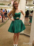 Dark Green Mini Homecoming Dresses Sweetheart Beaded Homecoming Dress ARD1489-SheerGirl