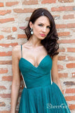 Dark Green Short Prom Dresses Pleated Cheap Cute Mini Homecoming Dresses ARD1130-SheerGirl