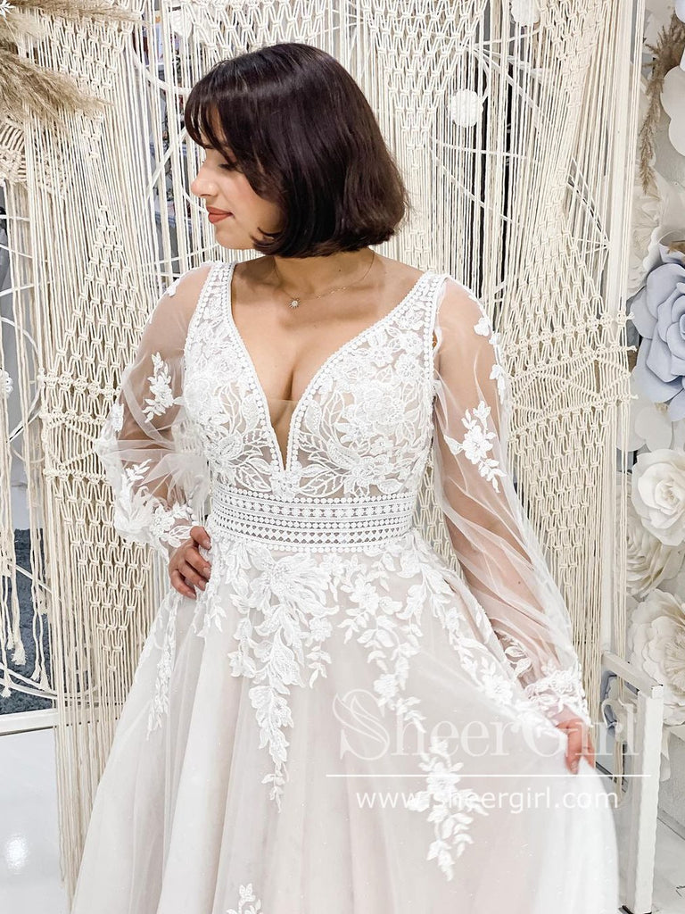 https://www.sheergirl.com/cdn/shop/products/Detachable-Puff-Sleeves-Deep-V-Neck-A-Line-Lace-Wedding-Dress-AWD1792-3_8248e86c-7dd3-4009-8b2a-b3dcbba2f0fa_1024x1024.jpg?v=1631832863