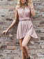 Dusty Rose Simple Homecoming Dresses Short Graduation Dresses for Juniors ARD1116