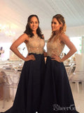 Elegant Two Piece Beaded Prom Dresses Long Formal Dresses ARD2307-SheerGirl