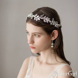 Filigree Laurel Leaf Halo Headband with Tieback ACC1095-SheerGirl