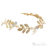 Filigree Laurel Leaf Halo Headband with Tieback ACC1095-SheerGirl