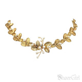 Gold Leaf Headband with Pearls ACC1116-SheerGirl