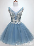 Gorgeous Lace Applique Formal Dress Beaded Homecoming Dresses ARD2370-SheerGirl