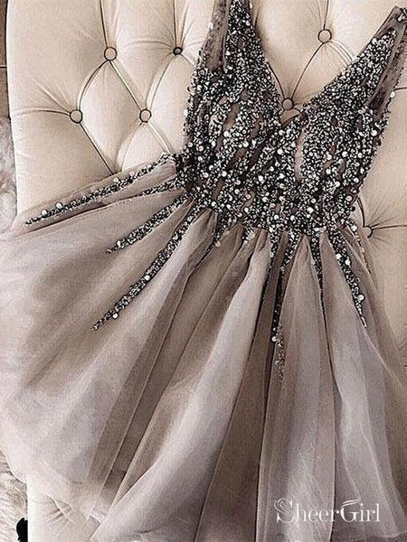 Short bling prom on sale dresses