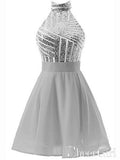 Halter Short Homecoming Dresses Sparkly Cheap Cute Homecoming Dress ARD1085-SheerGirl