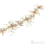 Hand-wired Gold Scattered Pearls Headband ACC1098-SheerGirl