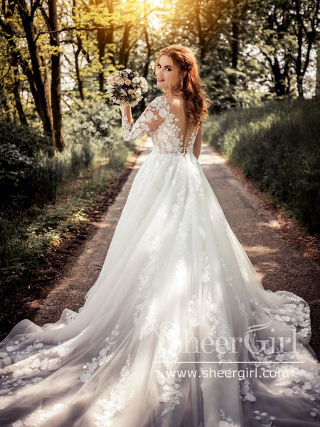 Gorgeous lace wedding sales dresses