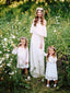 Ivory Bohemian Lace Wedding Dresses Off the Shoulder Beach Wedding Dress AWD1187