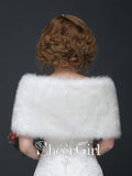 Ivory Bridal Shrugs Winter Wedding Wraps WJ0007-SheerGirl