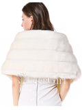 Ivory Bridal Wraps Faux Fur Winter Bridal Wrap WJ0004-SheerGirl