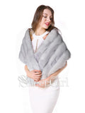 Ivory Bridal Wraps Faux Fur Winter Bridal Wrap WJ0004-SheerGirl