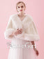 Ivory Faux Fur Wedding Wraps Short Bridal Cape WJ0009