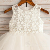 Ivory Lace Bodice Tulle Cute Flower Girl Dresses ARD1231-SheerGirl