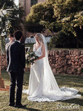 Ivory Lace Country Wedding Dresses V Neck Mermaid Wedding Dress AWD1175-SheerGirl