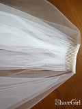 Ivory Tulle Wedding Veils Bridal Cathedral Veil ACC1045-SheerGirl