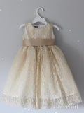 Lace Flower Girl Dresses with Bow Cheap Rustic Flower Girl Dress ARD1296-SheerGirl