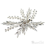 Laurel Leaf Crystal Bridal Hair Clip ACC1127-SheerGirl