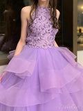 Lavender Ball Gown Prom Dresses Halter Quinceanera Dress ARD2230-SheerGirl