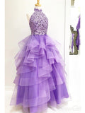 Lavender Ball Gown Prom Dresses Halter Quinceanera Dress ARD2230-SheerGirl